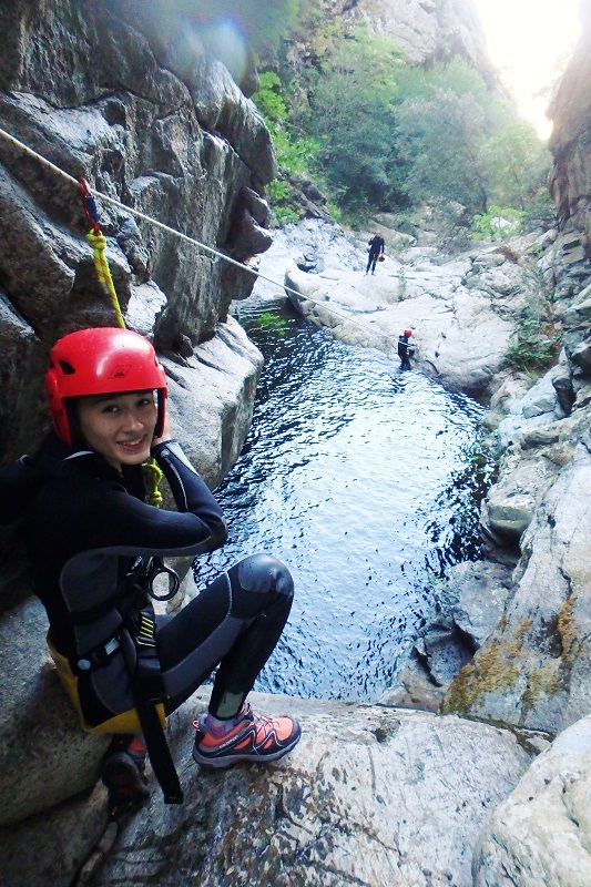 Canyoning La Ruda sportif tyrolienne