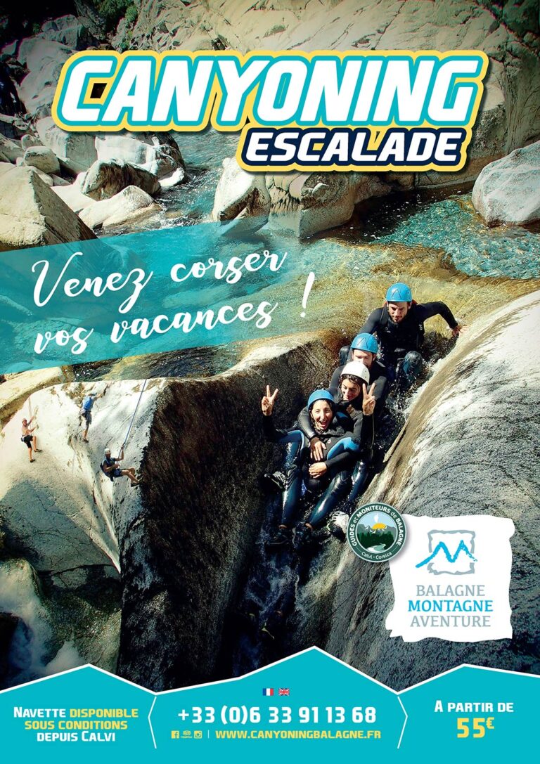 affiche balagne montagne aventure